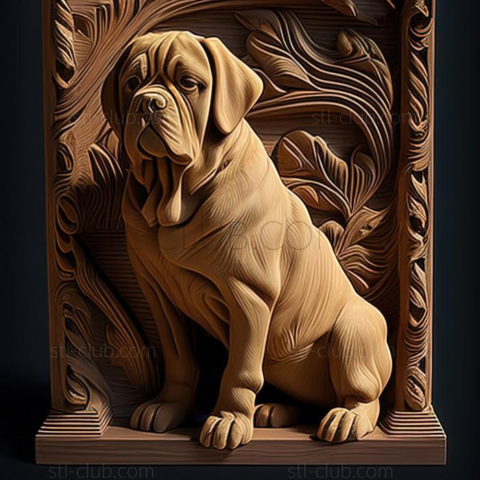 3D model st Spanish Mastiff dog (STL)